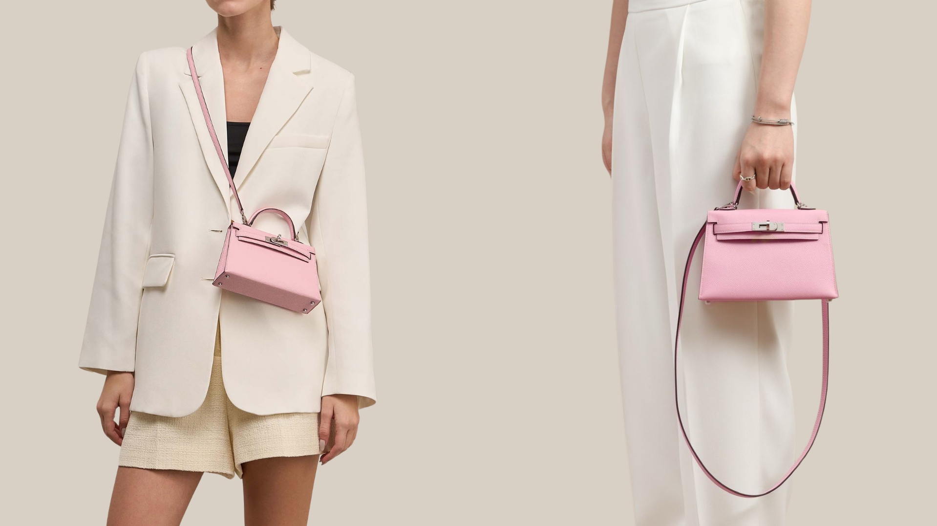 Borsa amelie artigianale Made in Italy in pelle lusso rosa banner 