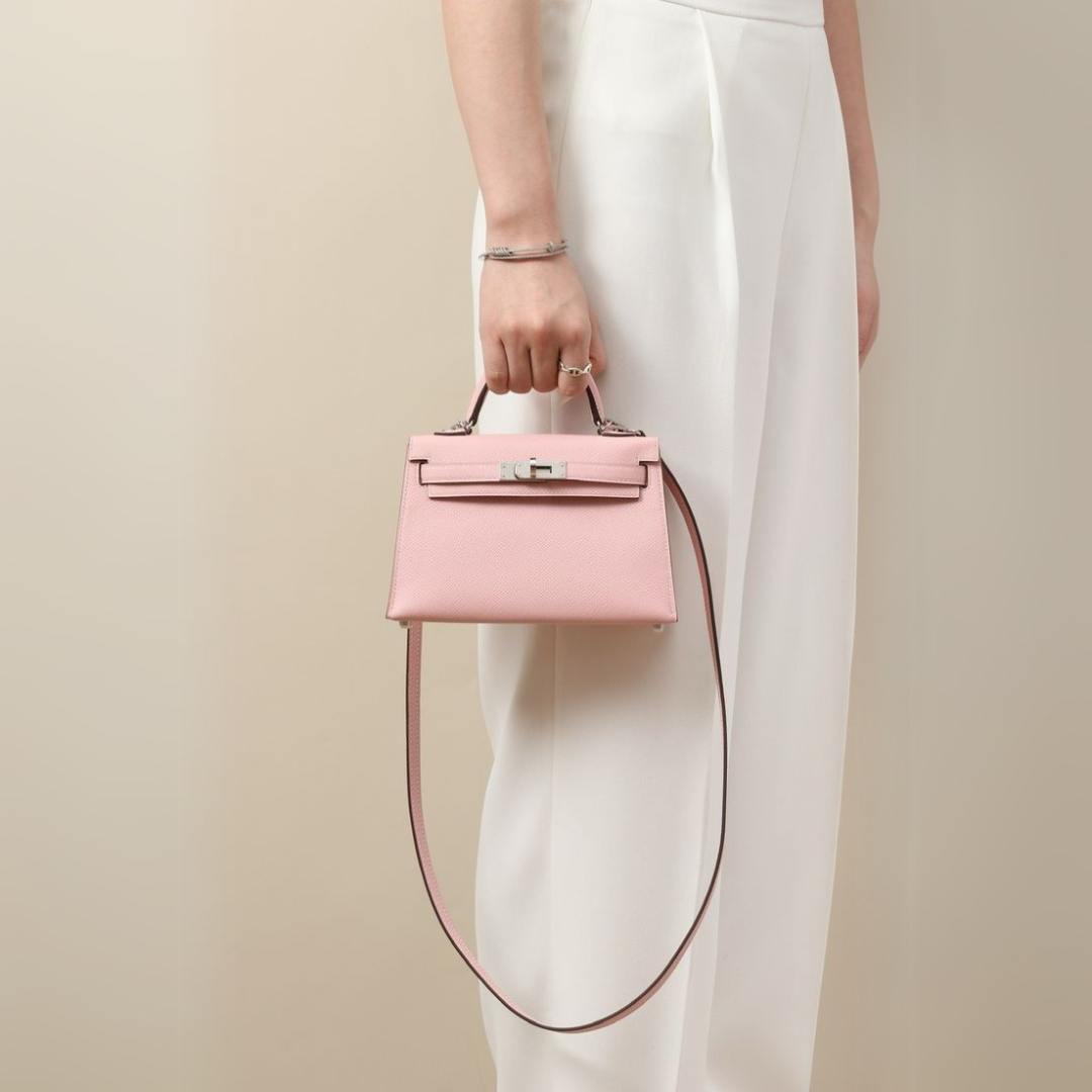 Borsa amelie artigianale Made in Italy lusso rosa